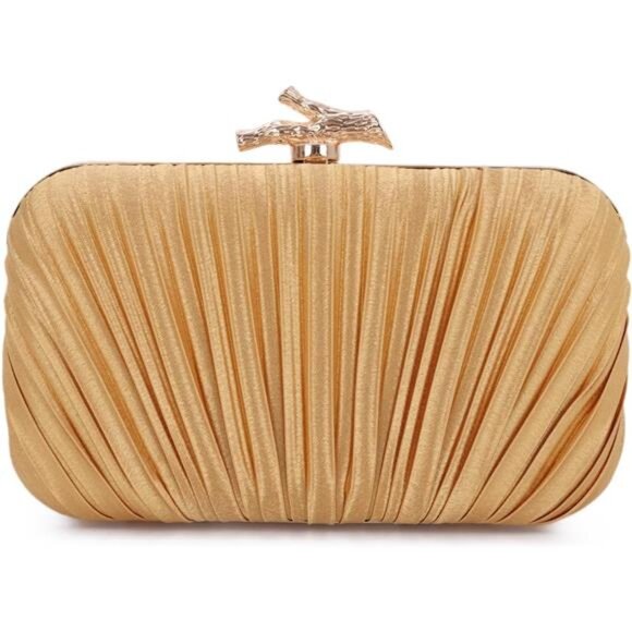 Handbags - Clutch Purses for Women Dark Gold